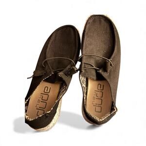 Hey dude Wendy black loafers size 6